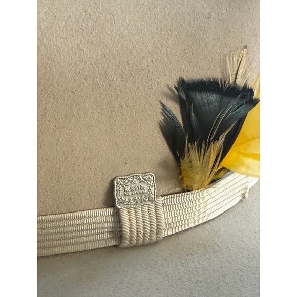 RESISTOL Self Conforming XXX Beaver Felt Western Cowboy Hat Men size 6 7/8 - Picture 10 of 10